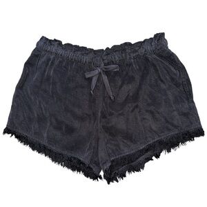Maven West NWT Women’s Size XS Black Frayed Drawstring Shorts